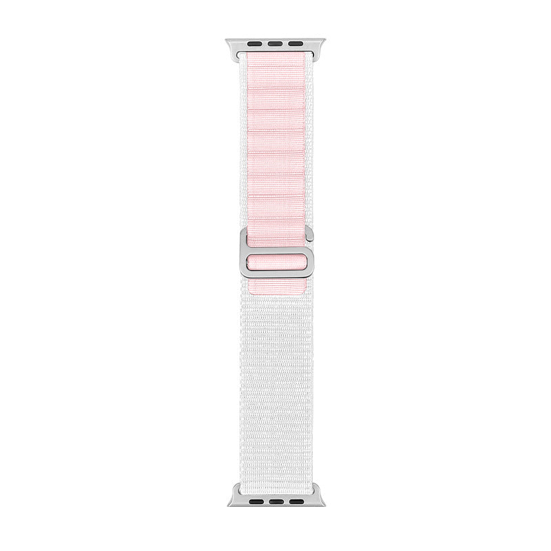 Bracelet de sport en nylon compatible Apple Watch, plusieurs coloris