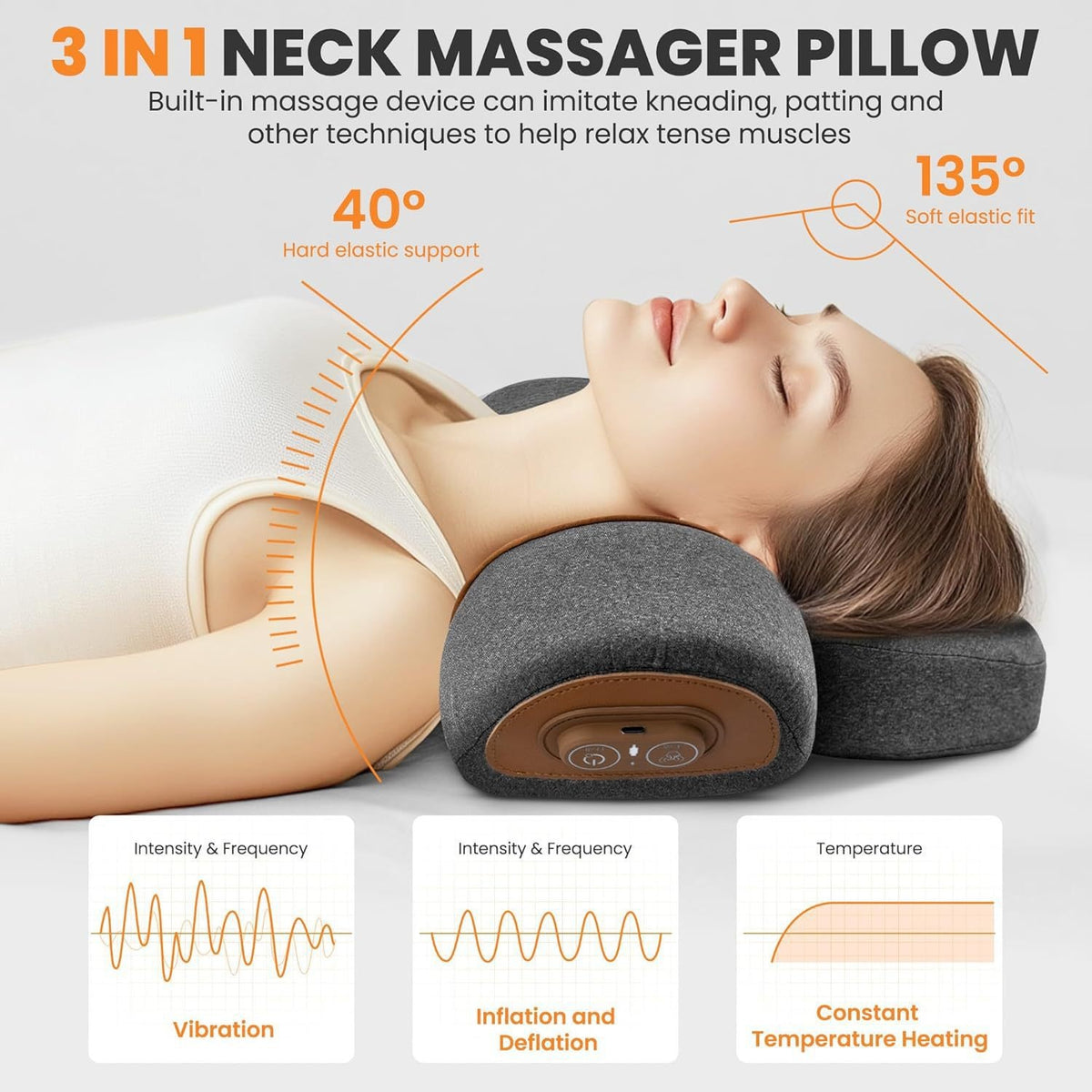 Coussin pour la nuque en mousse à mémoire de forme