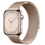 Bracelet milanais en acier à fermeture magnétique, compatible Apple Watch