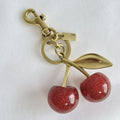 Porte-clés et bijou de sac à motif cerise