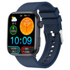 Montre connectée T92 avec écran TFT et bracelet en silicone