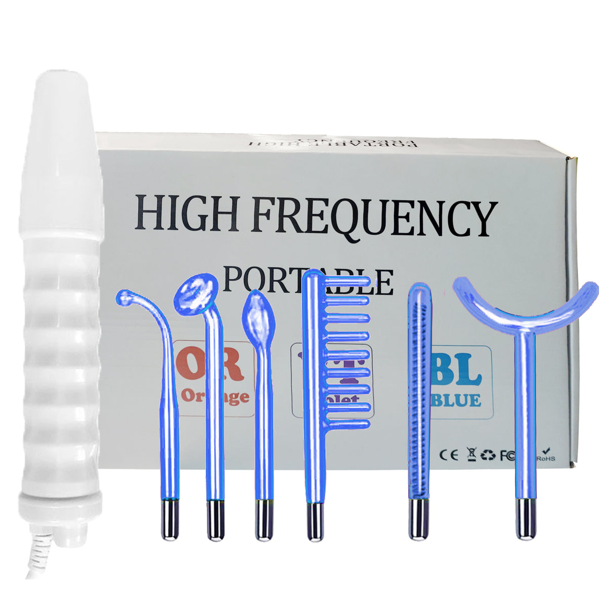 Appareil esthétique haute fréquence – coffret de 6 pièces annoncé