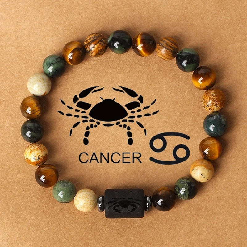 Bracelet de perles à motif du zodiaque
