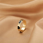 BAGUE EN EMAIL DOUBLE COUCHE VINTAGE