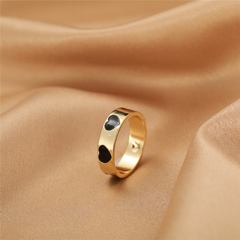 BAGUE EN EMAIL DOUBLE COUCHE VINTAGE