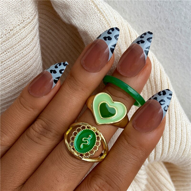 BAGUE EN EMAIL DOUBLE COUCHE VINTAGE