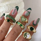 BAGUE EN EMAIL DOUBLE COUCHE VINTAGE