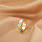 BAGUE EN EMAIL DOUBLE COUCHE VINTAGE