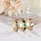 BAGUE EN EMAIL DOUBLE COUCHE VINTAGE