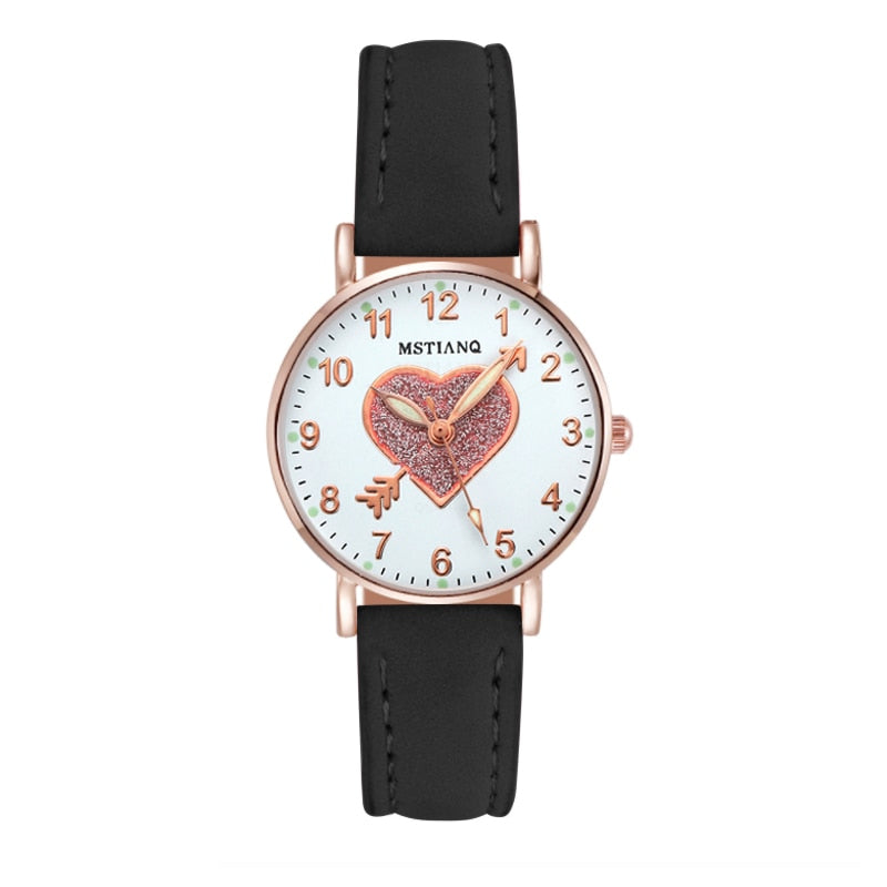 MONTRE DÉCONTRACTÉE EN CUIR POUR FEMMES
