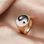 BAGUE EN EMAIL DOUBLE COUCHE VINTAGE
