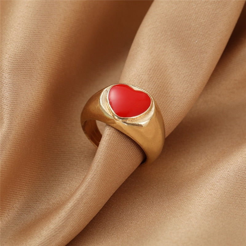 BAGUE EN EMAIL DOUBLE COUCHE VINTAGE