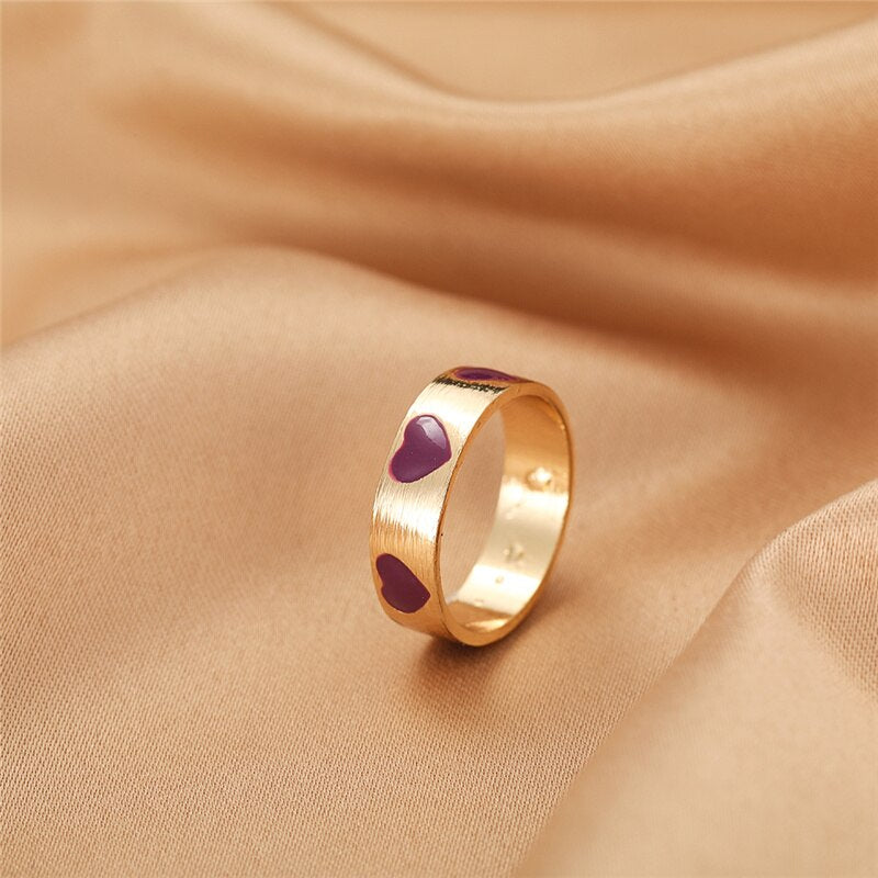 BAGUE EN EMAIL DOUBLE COUCHE VINTAGE