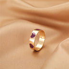 BAGUE EN EMAIL DOUBLE COUCHE VINTAGE