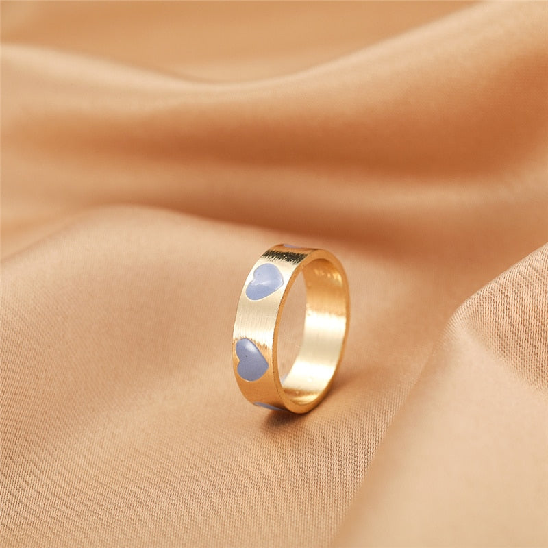 BAGUE EN EMAIL DOUBLE COUCHE VINTAGE