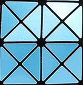 SAC À MAIN À CARREAUX GEOMETRIQUE PLIÉ