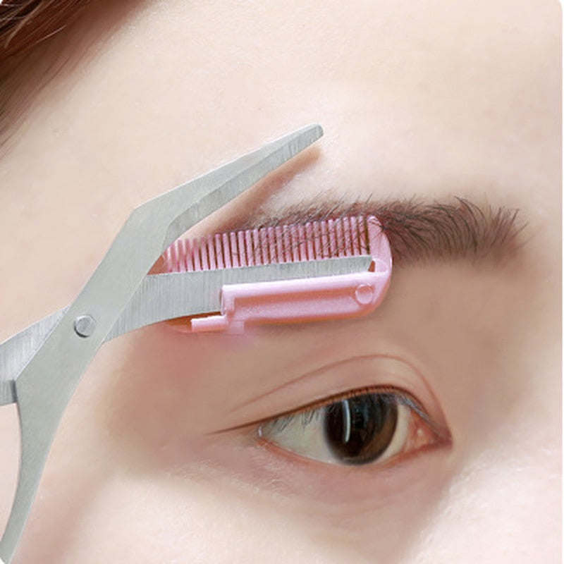 CISEAUX TONDEUSE À SOURCILS AVEC PEIGNE