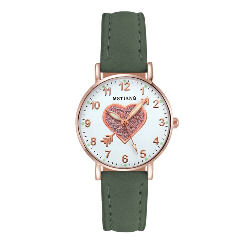 MONTRE DÉCONTRACTÉE EN CUIR POUR FEMMES