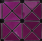 SAC À MAIN À CARREAUX GEOMETRIQUE PLIÉ