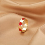 BAGUE EN EMAIL DOUBLE COUCHE VINTAGE