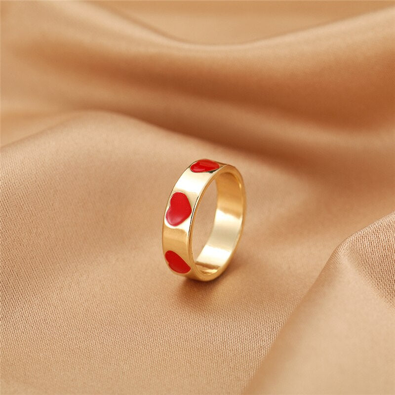 BAGUE EN EMAIL DOUBLE COUCHE VINTAGE