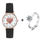 MONTRE DÉCONTRACTÉE EN CUIR POUR FEMMES