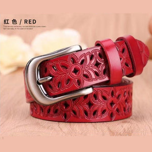 CEINTURE EN CUIR VÉRITABLE POUR FEMMES