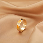 BAGUE EN EMAIL DOUBLE COUCHE VINTAGE