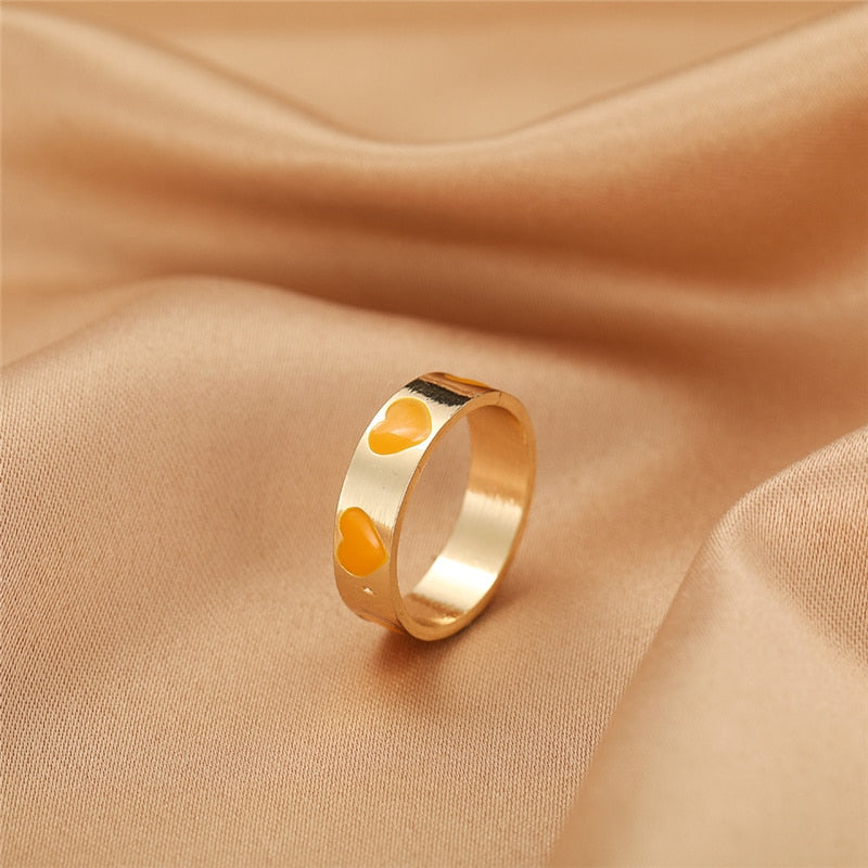 BAGUE EN EMAIL DOUBLE COUCHE VINTAGE