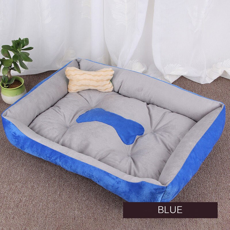 LIT EN PELUCHE IMPERMÉABLE POUR ANIMAUX DE COMPAGNIE