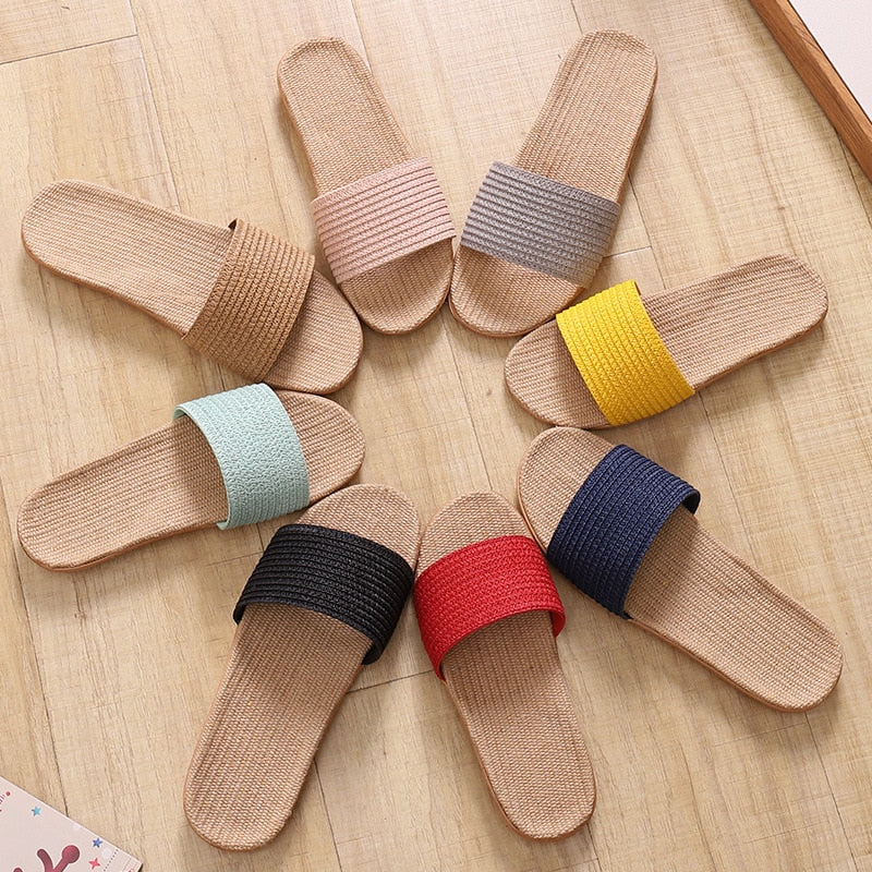 TONGS D'ÉTÉ EN LIN