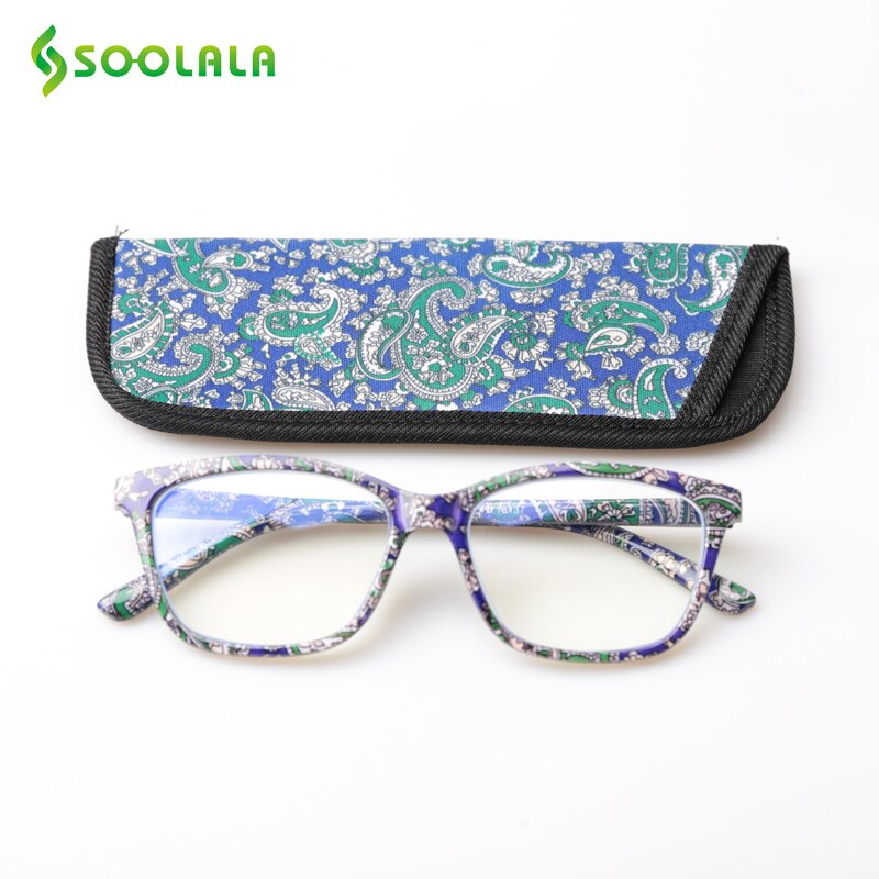 WOMEN'S PRINTED BLUE LIGHT GLASSES