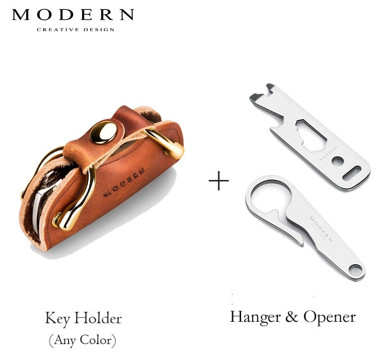 SMART LEATHER KEY RING