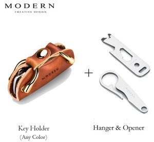 SMART LEATHER KEY RING