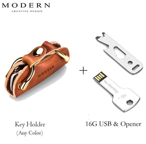 SMART LEATHER KEY RING