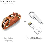 PORTE-CLÉS INTELLIGENT EN CUIR
