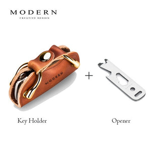 SMART LEATHER KEY RING