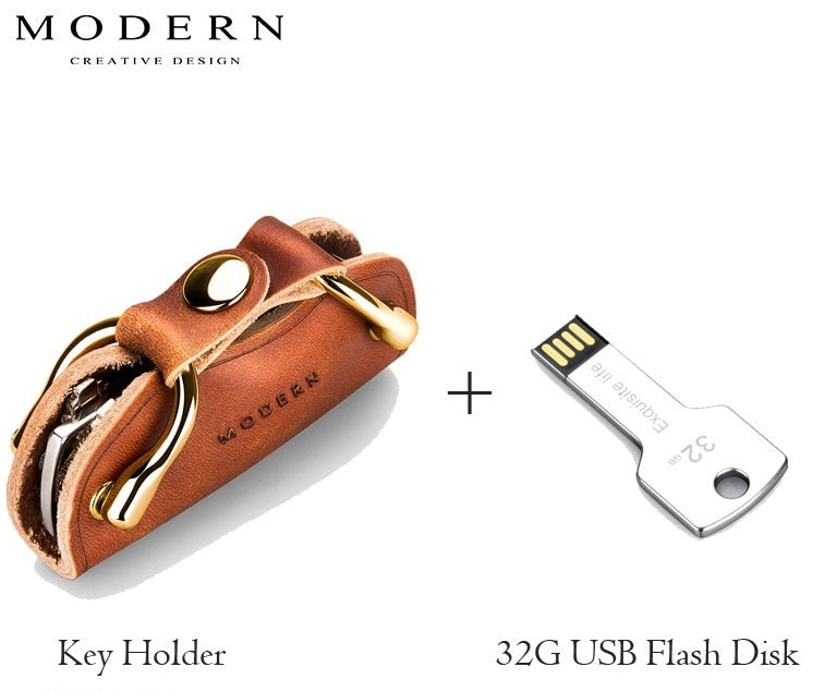 SMART LEATHER KEY RING