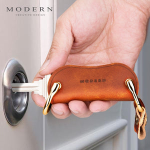 SMART LEATHER KEY RING