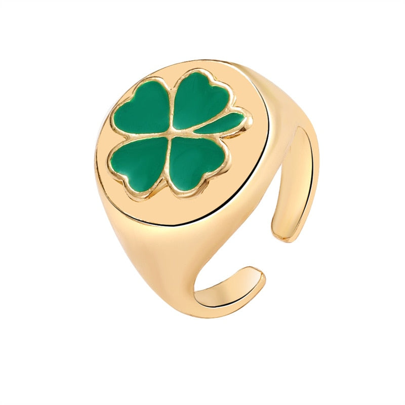 BAGUE EN EMAIL DOUBLE COUCHE VINTAGE