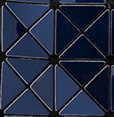 SAC À MAIN À CARREAUX GEOMETRIQUE PLIÉ