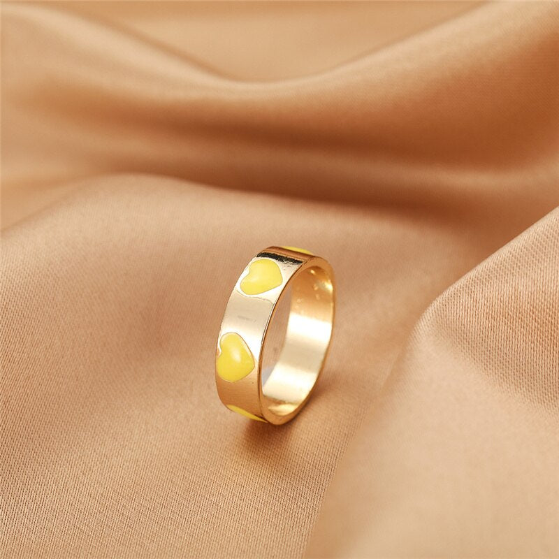 BAGUE EN EMAIL DOUBLE COUCHE VINTAGE