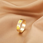 BAGUE EN EMAIL DOUBLE COUCHE VINTAGE