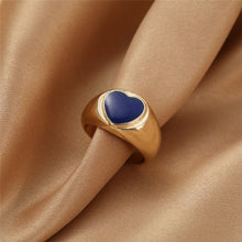 Charger l&#39;image dans la galerie, BAGUE EN EMAIL DOUBLE COUCHE VINTAGE
