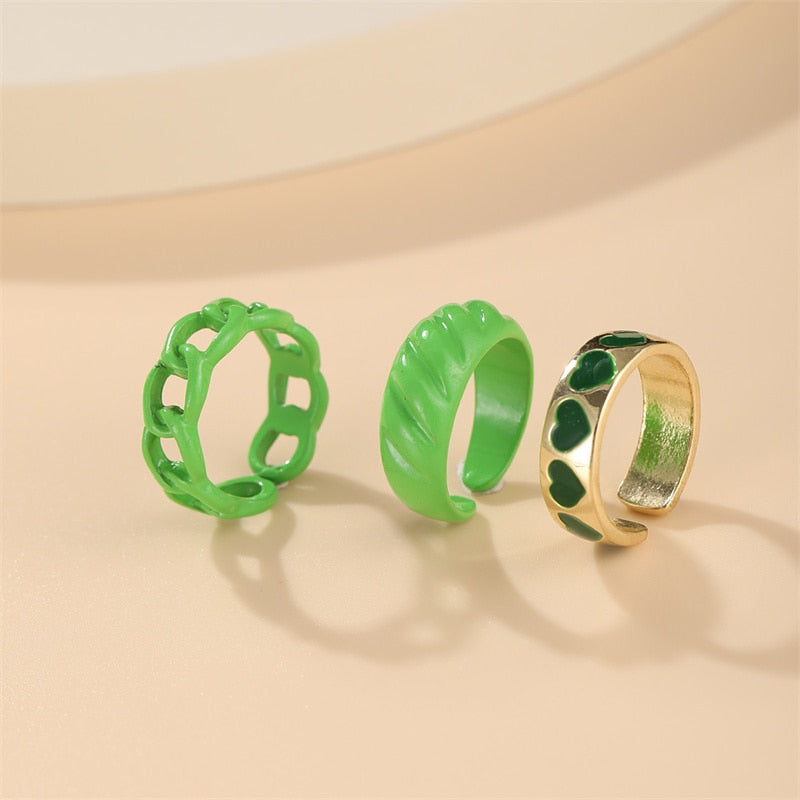 BAGUE EN EMAIL DOUBLE COUCHE VINTAGE