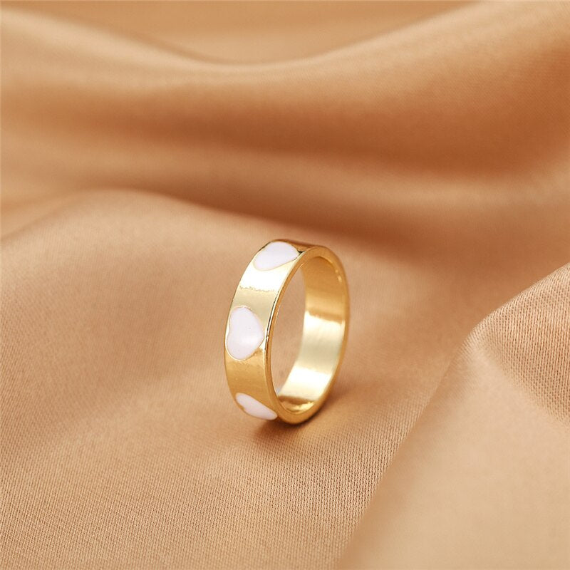 BAGUE EN EMAIL DOUBLE COUCHE VINTAGE