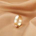 BAGUE EN EMAIL DOUBLE COUCHE VINTAGE