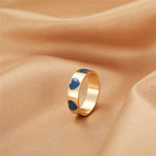 BAGUE EN EMAIL DOUBLE COUCHE VINTAGE