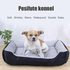 LIT EN PELUCHE IMPERMÉABLE POUR ANIMAUX DE COMPAGNIE