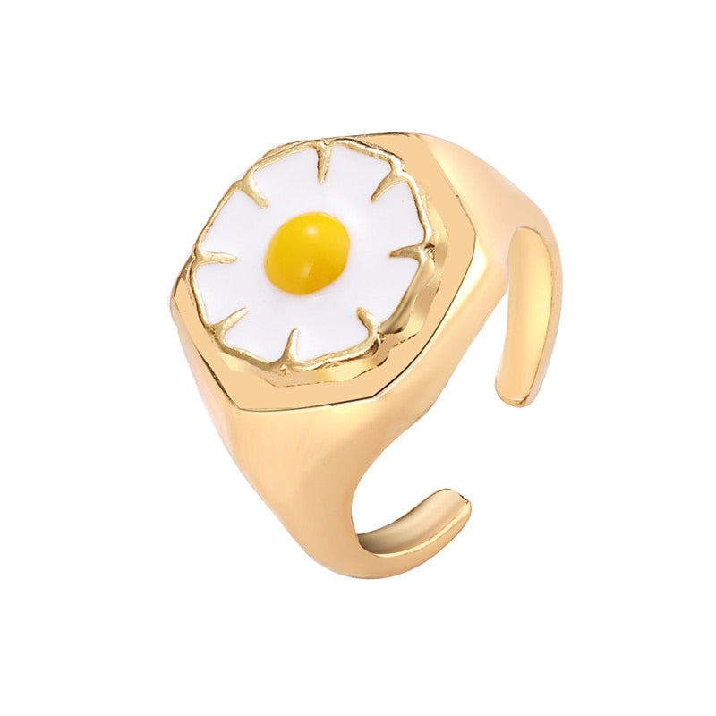 BAGUE EN EMAIL DOUBLE COUCHE VINTAGE
